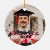 Proud Boyfriend of A 2026 Graduation Party Custom セラミックオーナメント (裏面)