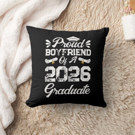Proud Boyfriend of A Class 2026 Graduation Grad クッション (ブランケット)