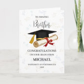 Proud Brother Graduation Personalized カード (正面)