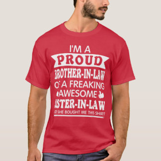 Proud Brother in Law of Awesome Sister in Law Brot Tシャツ