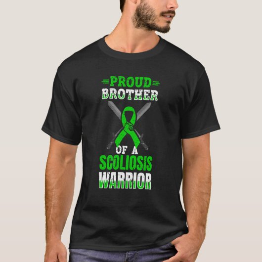 Proud Brother Of A Scoliosis Warrior  Scoliosos su Tシャツ (正面)
