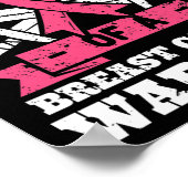 Proud Brother Of Breast Cancer Warrior Pink Awaren ポスター (角)