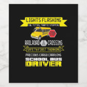 Proud Bus Driver ワインラベル (シングルラベル)