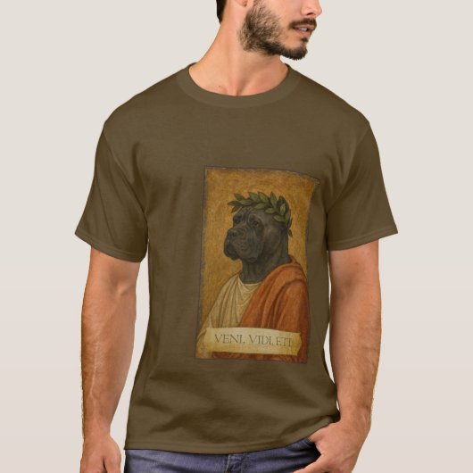 Proud Cane Corso "Veni, Vidi, Eti" Tシャツ (正面)