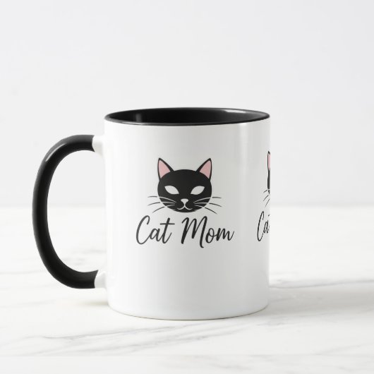 Proud Cat Mom Coffee Mug  Cute Pet Mom Gift マグカップ (左)