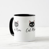 Proud Cat Mom Coffee Mug  Cute Pet Mom Gift マグカップ (正面左)