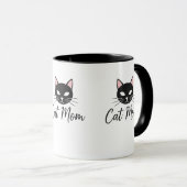 Proud Cat Mom Coffee Mug  Cute Pet Mom Gift マグカップ (正面右)