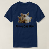 Proud Cat Mom Ladies Fitted  Tシャツ (デザイン正面)