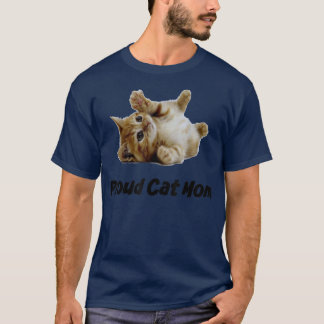 Proud Cat Mom Ladies Fitted  Tシャツ