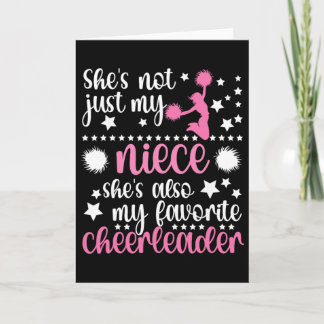 Proud Cheer Auntie For Mother's Day Women's Black  カード