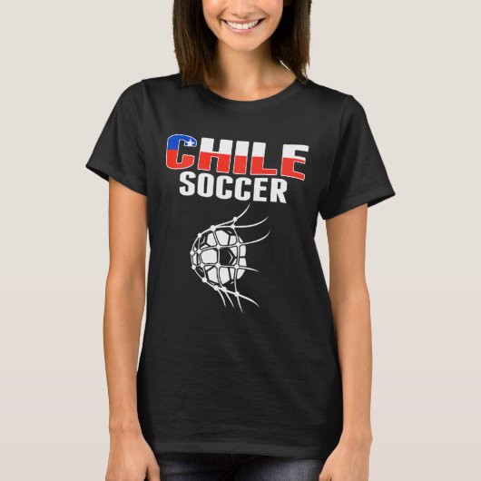 Proud Chile Soccer Fans Jersey Support Chilean Foo Tシャツ (正面)