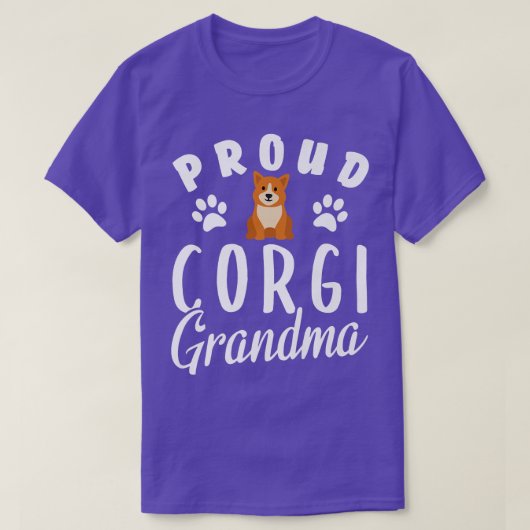 Proud Corgi Grandma  Tシャツ (デザイン正面)