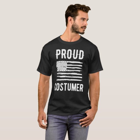 Proud Costumer Profession American Flag Tシャツ (正面フル)