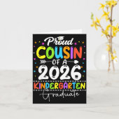 Proud cousin of a class of 2026 kindergartenProud  カード (黄色い花)