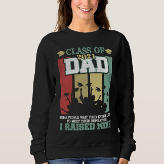 Proud Dad of a 2021 Graduate Retro Graduation Seni スウェットシャツ