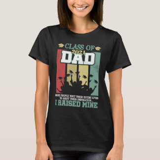 Proud Dad of a 2021 Graduate Retro Graduation Seni Tシャツ