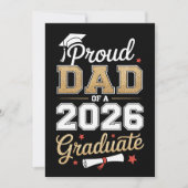 Proud Dad Of A 2026 Graduate Class Of Graduation 案内状 (正面)