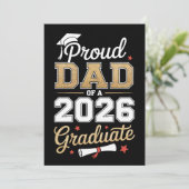 Proud Dad Of A 2026 Graduate Class Of Graduation 案内状 (スタンド正面)