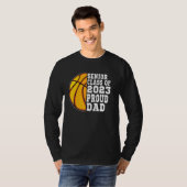 Proud Dad Of A Basketball Senior 2023  Graduation Tシャツ (正面フル)