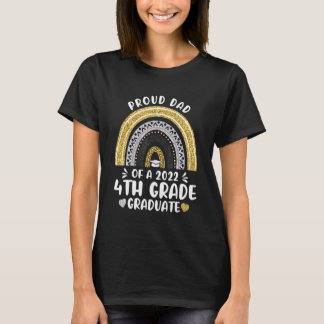Proud Dad Of A Class Of 2022 4th Grade Graduate Ra Tシャツ