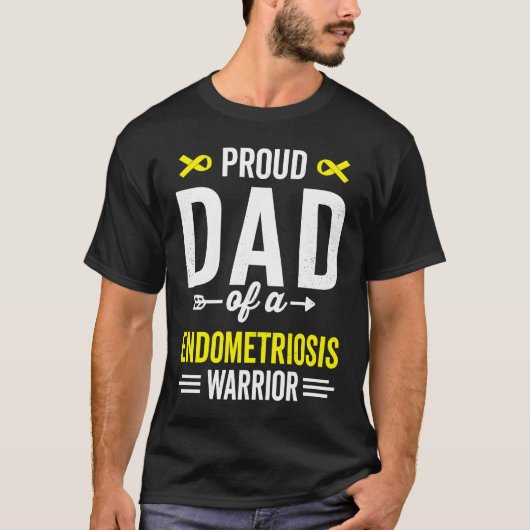 Proud Dad of a Endometriosis Warrior Survivor Awar Tシャツ (正面)