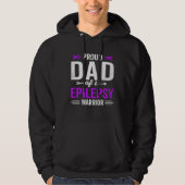 Proud Dad of a Epilepsy Warrior Survivor Awareness パーカ (正面)
