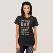 PROUD DAD OF A FLIPPIN AWESOME GYMNAST Gymnastics  Tシャツ (正面フル)