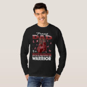 Proud Dad Of A Lymphatic Malformation Warrior Awar Tシャツ (正面フル)