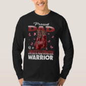 Proud Dad Of A Lymphatic Malformation Warrior Awar Tシャツ (正面)
