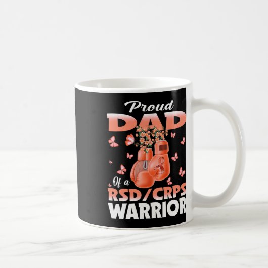 Proud Dad Of A Rsd Crps Warrior Awareness Boxing G コーヒーマグカップ (右)