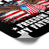 Proud Daughter Of World War 2 Veteran Military Vet ポスター (角)