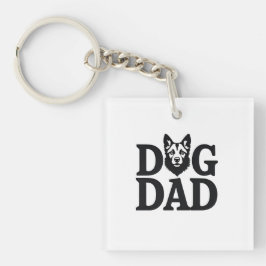 Proud Dog Dad Apparel & Accessories キーホルダー