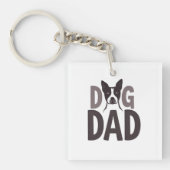 Proud Dog Dad Apparel & Accessories キーホルダー (正面)