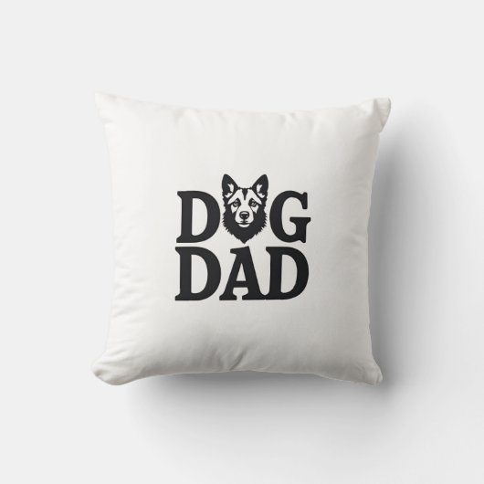 Proud Dog Dad Apparel & Accessories クッション (正面)