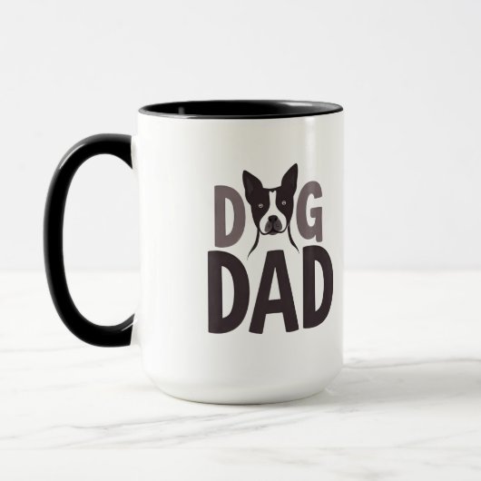 Proud Dog Dad Apparel & Accessories マグカップ (左)