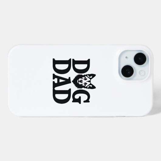Proud Dog Dad Apparel & Accessories Case-Mate iPhoneケース (裏面 (横))