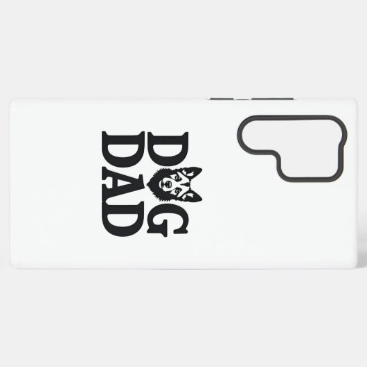 Proud Dog Dad Apparel & Accessories Samsung Galaxyケース (裏面横)