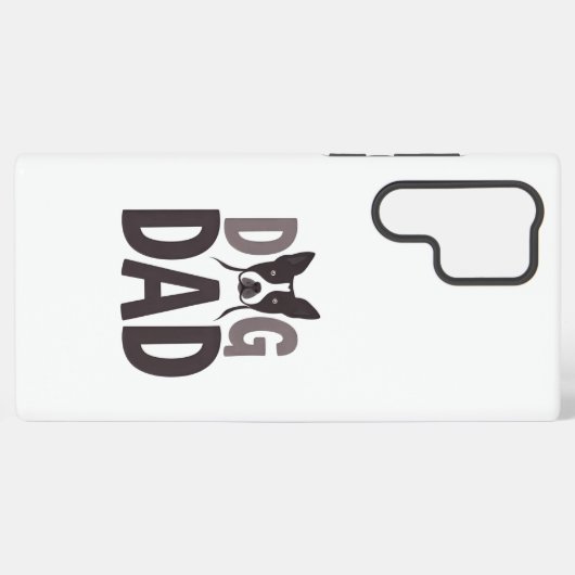 Proud Dog Dad Apparel & Accessories Samsung Galaxyケース (裏面横)
