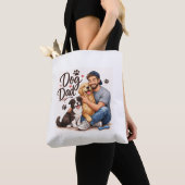 Proud Dog Dad Tote Bag – Cute Dog Lover Gift Bag トートバッグ (クローズアップ)