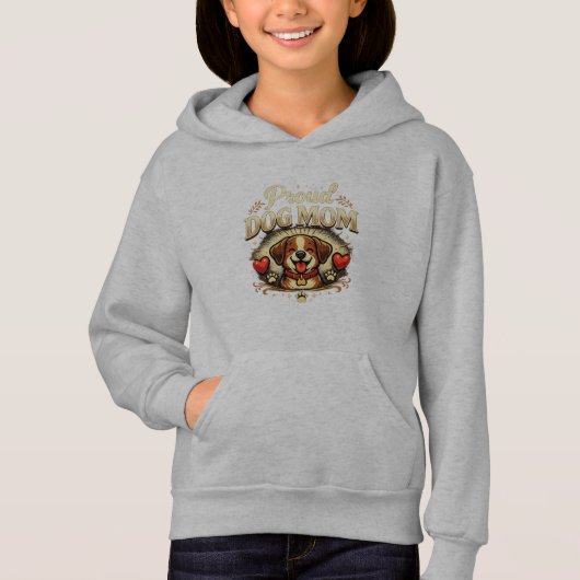 Proud Dog Mom – Cute & Playful Dog Lover Design (正面)