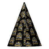 Proud Family Of A 2026 Graduate 26 Gold Graduation パーティーハット (裏面)