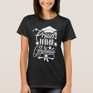 Proud Father of a 2021 College HS Graduation Famil Tシャツ