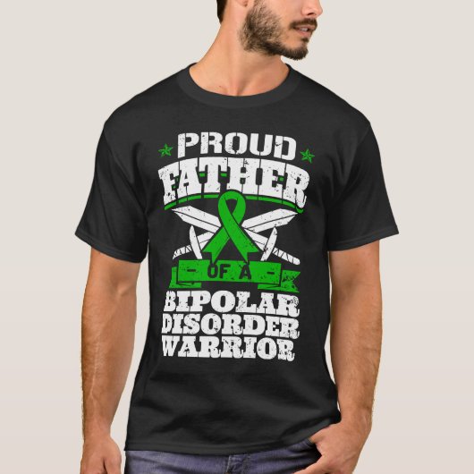 Proud Father Of A Bipolar Disorder Warrior Awarene Tシャツ (正面)