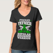 Proud Father Of A Bipolar Disorder Warrior Awarene Tシャツ (正面)