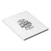 Proud Father Vintage Engraving Quote Design_1 ノートパッド (アングル)