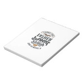 Proud Father Vintage Engraving Quote Design_1 ノートパッド (回転)