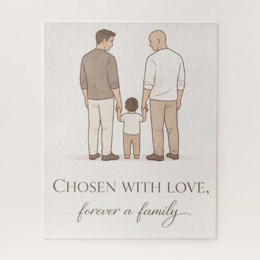 Proud fathers LGBTQ ジグソーパズル (縦)