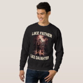 Proud Firefighter Like Father Daughter American Fi スウェットシャツ (正面フル)