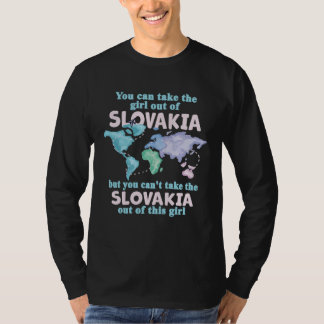 Proud Girl From Slovakia  Relocation From Slovakia Tシャツ