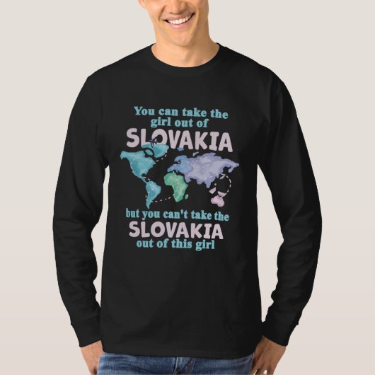 Proud Girl From Slovakia  Relocation From Slovakia Tシャツ (正面)